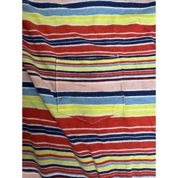 Striped Multicolor T-Shirt With Pocket By Mossimo Supply Co XL Polyester Spandex - Picture 5 of 5